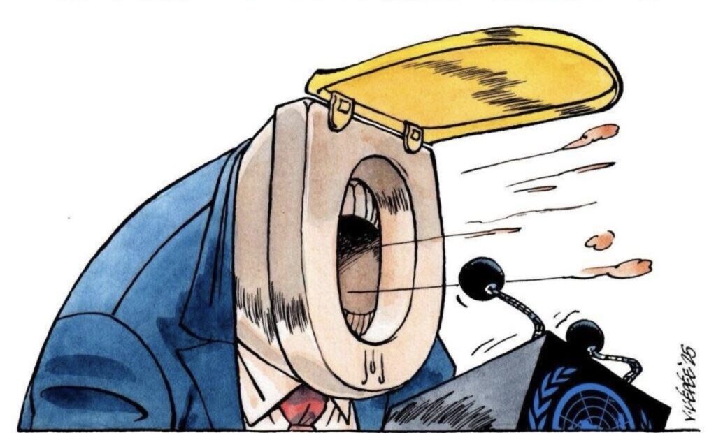 orange idiot(trump)spewing crap