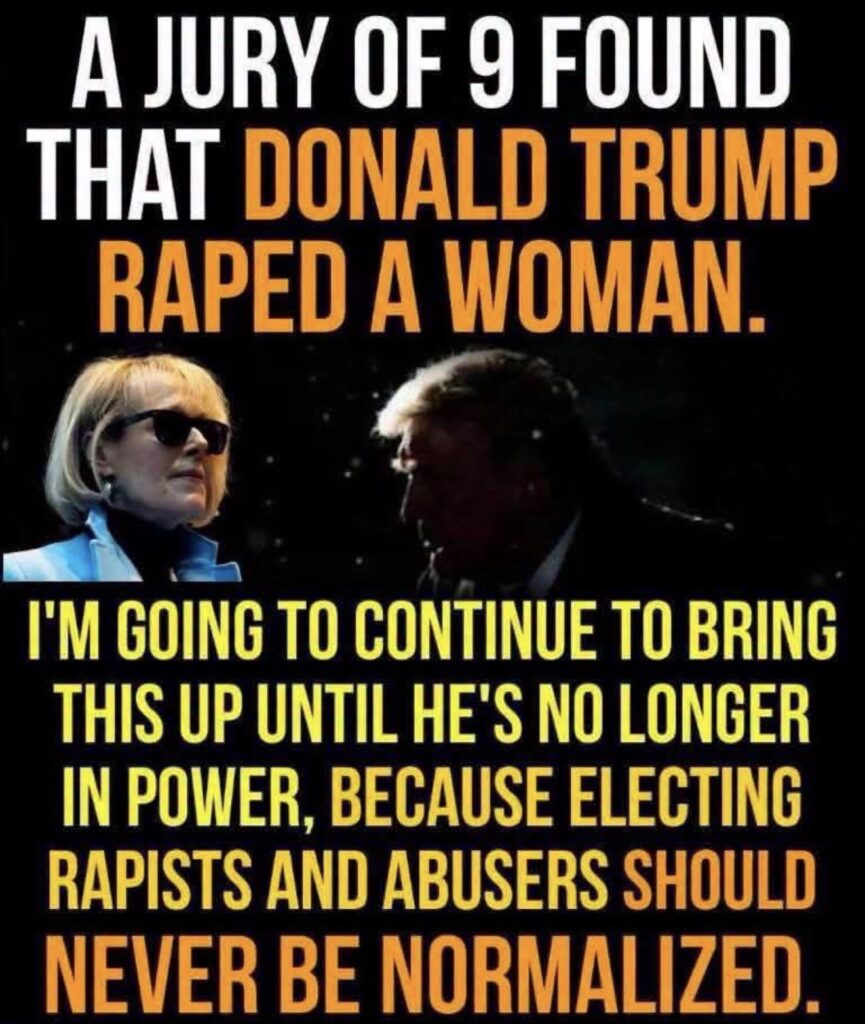 Trump found guilty of rape